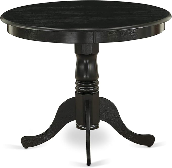 East West Furniture ANVA5-BLK-C 5 Piece Dining Room Furniture Set Includes a - Image 3