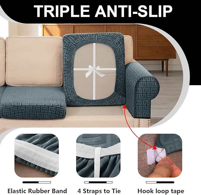 UNBBRRL Stretch Couch Seat Cushion Cover - Image 3