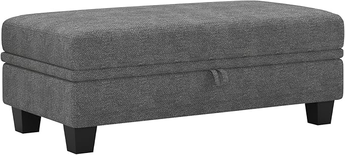 Belffin Fabric Large Ottoman by Belffin
