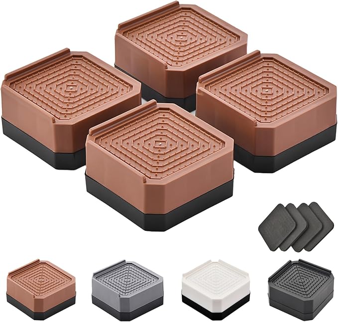EclatBain Bed Risers Furniture Risers Heavy-Duty Rectangular Adjustable Block by Unknown