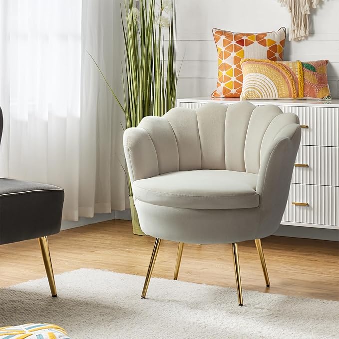HULALA HOME Modern Velvet Accent Chair by HULALAHOME