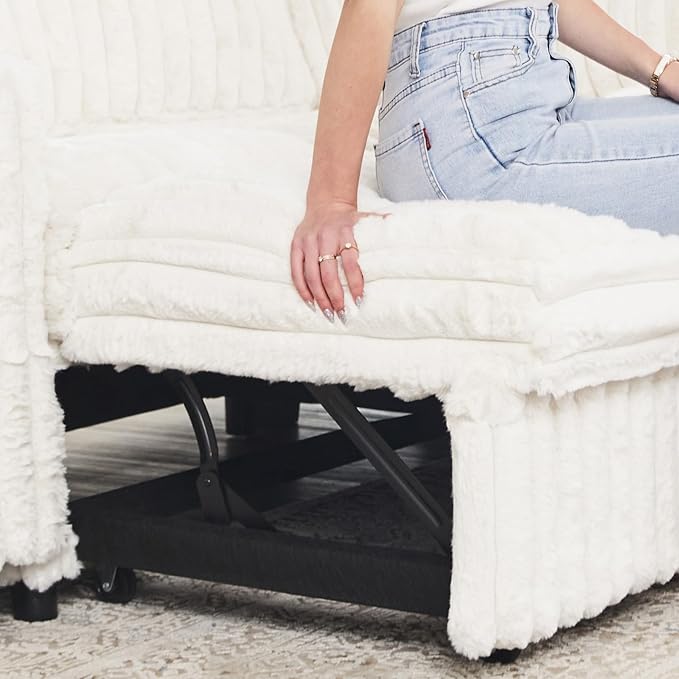 Belffin Corduroy Sleeper Sofa - Image 4