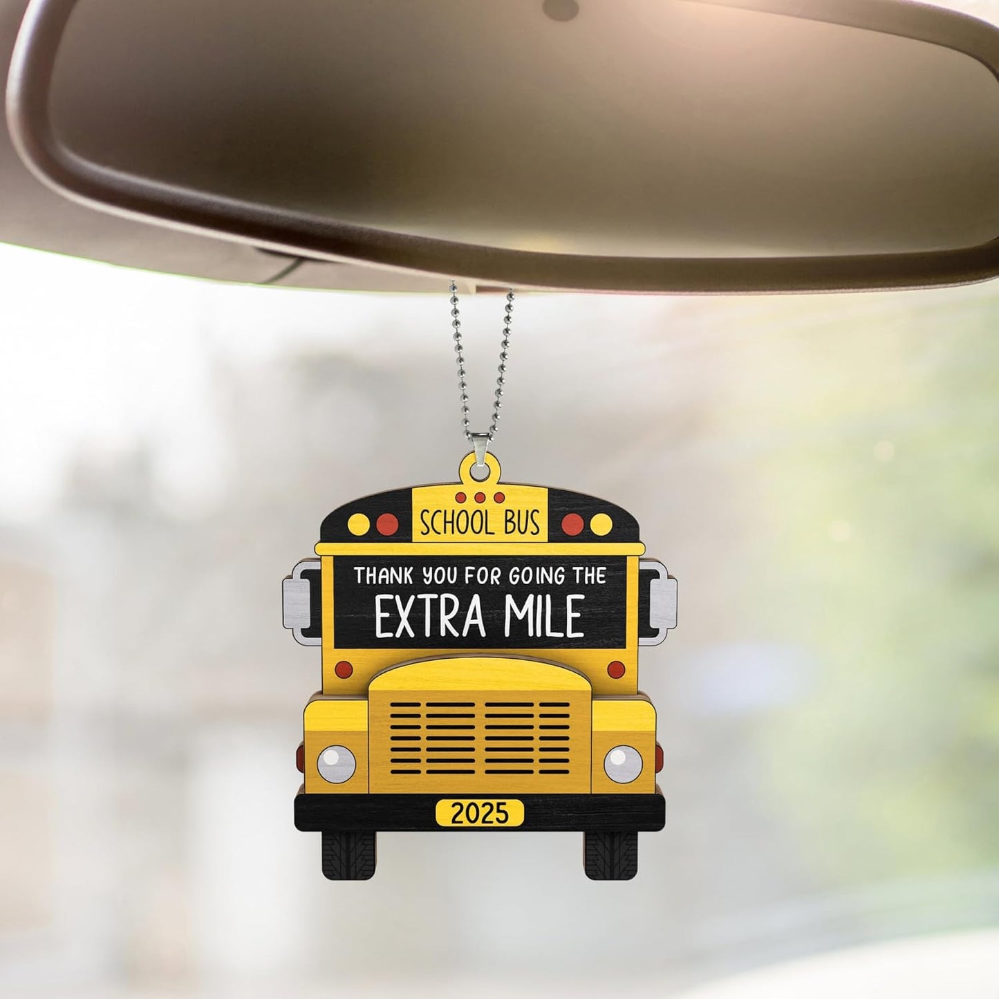 Pawzity Bus Driver Appreciation Gifts - School Bus Ornament - Buses Driver Gifts - School Drivers Ornaments with Card - Thank You, Retirement, Appreciation Gift for Buses Drivers - Wood Ornament 2025