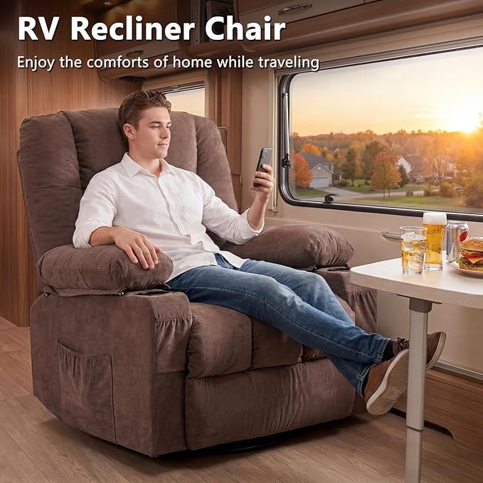 Swivel Rocker Recliner Chair - Image 8