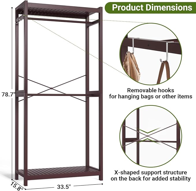 Homykic Bamboo Clothes Rack - Image 5
