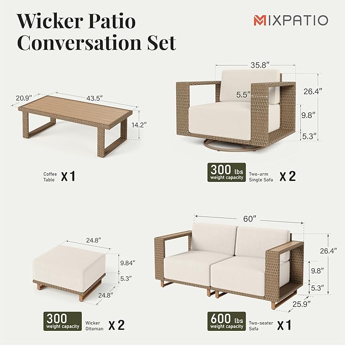 MIXPATIO Patio Furniture Set - Image 6