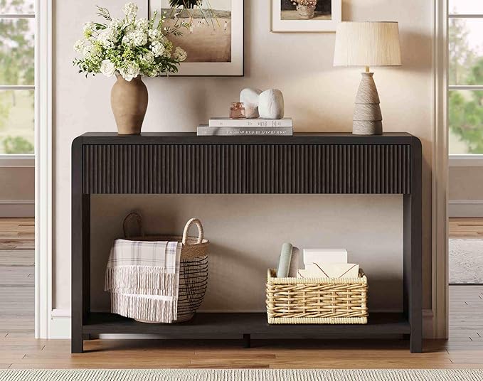 FATORRI Console Table for Entryway, Modern Sofa Table - Image 8