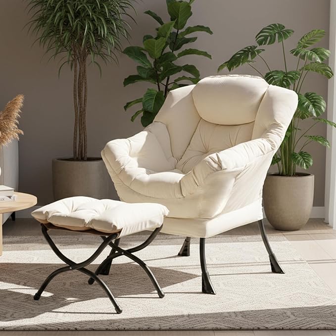 Tiita Modern Large Accent Lounge Lazy Chair, Leisure Sofa Reading Armchair - Image 8