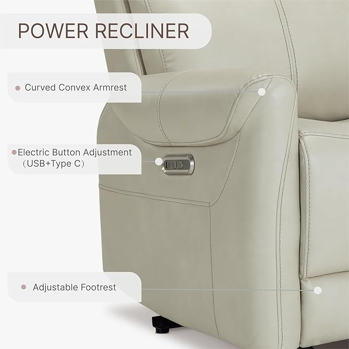 KISLOT Leather Recliner Chair for Adults Wall Hugger RV Recliner - Image 6