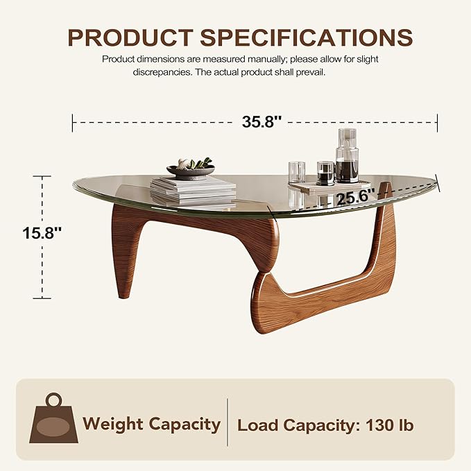 Modern Coffee Table for Living Room Retro Center Table - Image 2