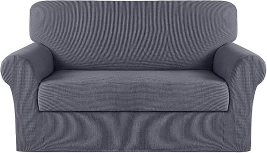 Turquoize Stretch Sofa Slipcover 2 Pieces Sofa Cover Couch Cover by Turquoize