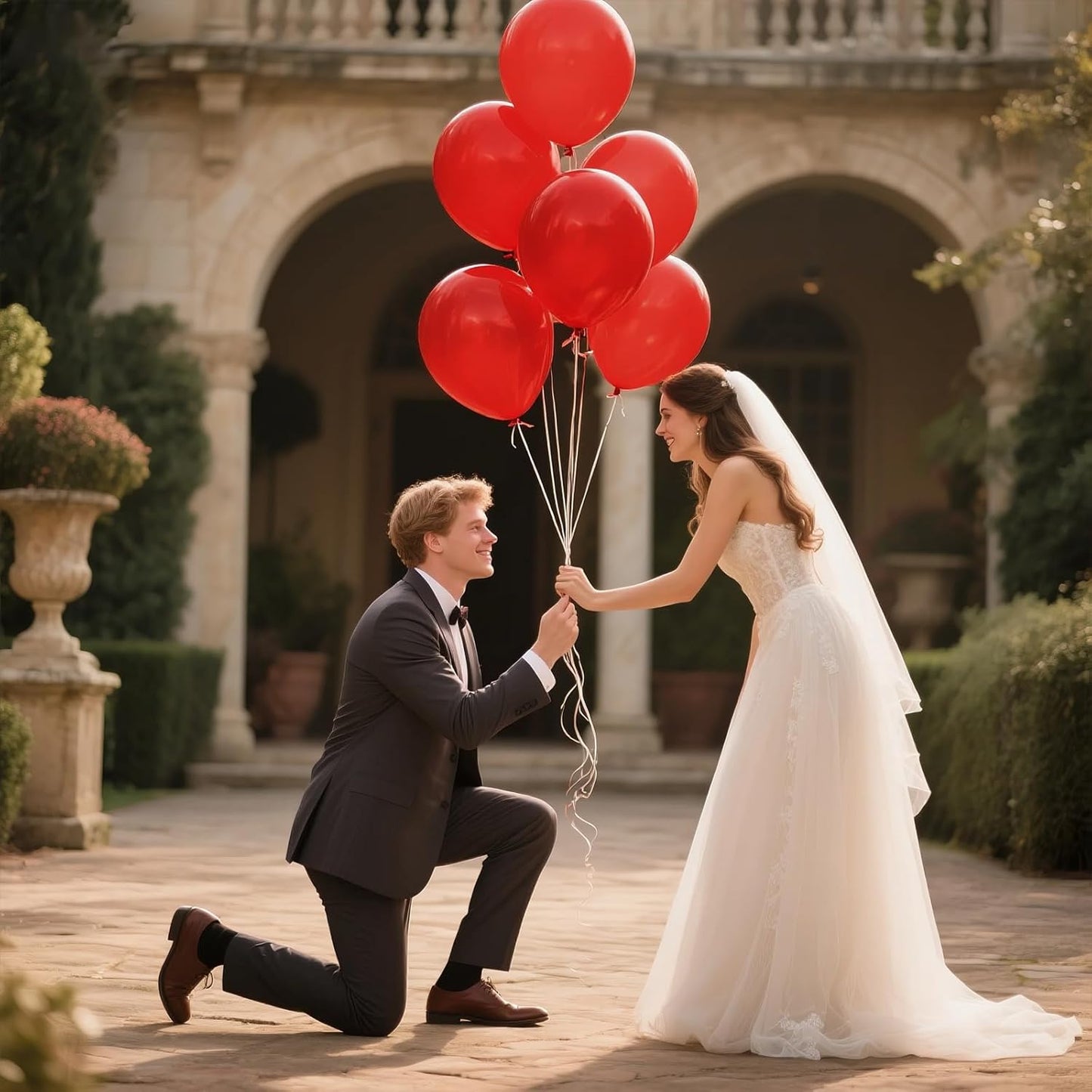 KAWKALSH Red Balloon 12 Inch, 110pcs Latex Party Balloons Helium Bright Color for Birthday Baby Shower Wedding Party Supplies Arch Garland Decoration