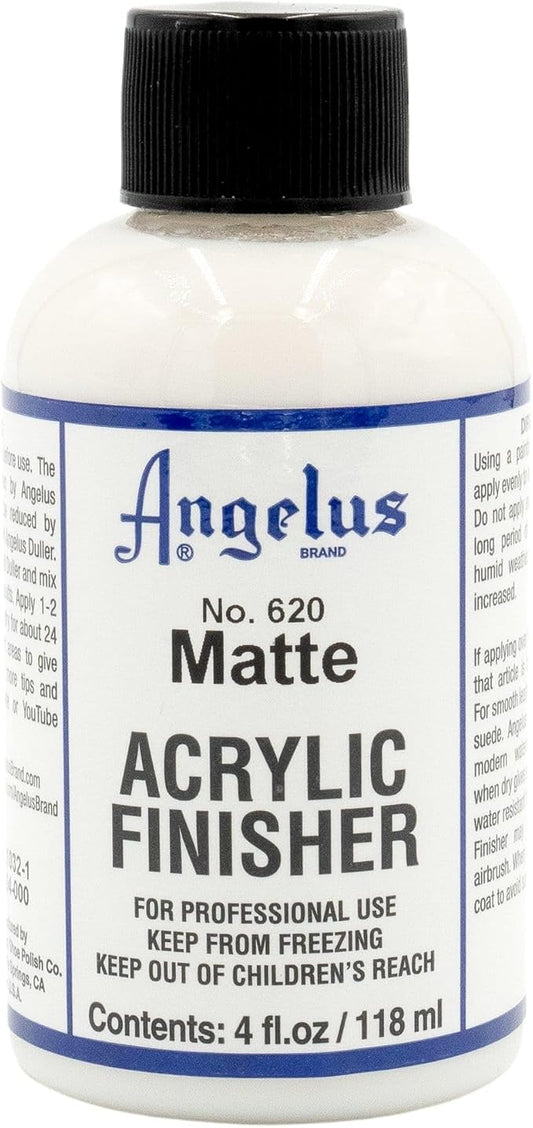 Angelus Matte Acrylic Finisher 4 fl oz – Flexible Clear Coat by AngelusBrand