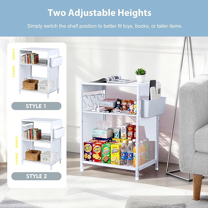 ECOLOVI Kids Nightstand 19in High - Image 4