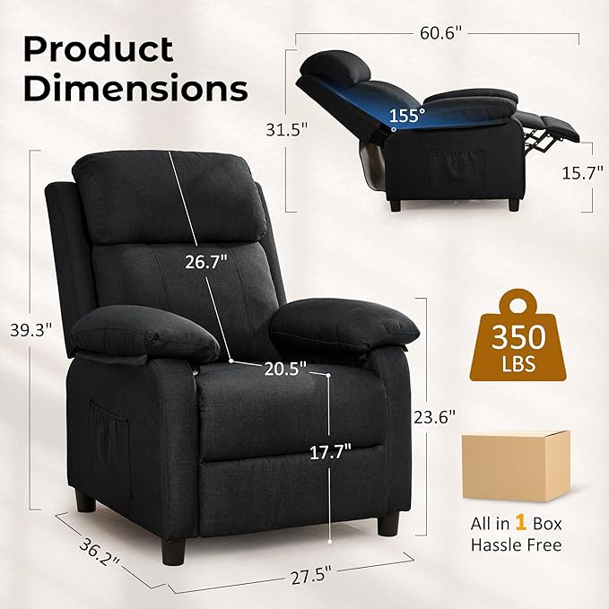 Korser Recliner Chair, Reading Chair - Image 2