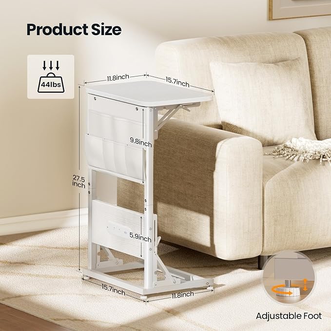 HLDIRECT C Shaped End Table - Image 3