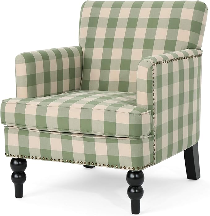 Christopher Knight Home Eve Modern Upholstered Club Chair, Wooden Living Room by ChristopherKnightHome
