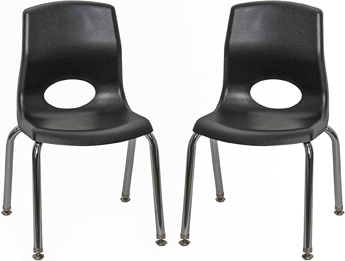 Children’s Factory MyPosture Plus 12" Chair, 2 Pack, Stackable Ergonomic by Angeles