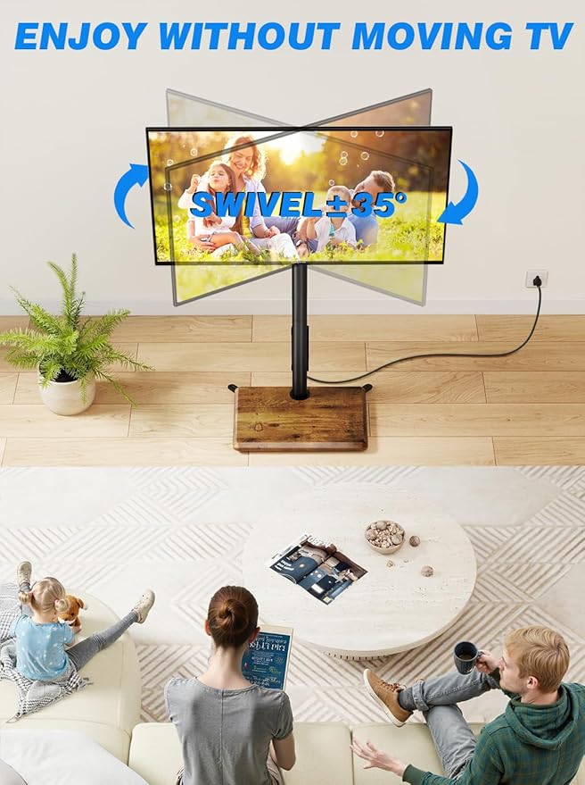 Rfiver Swivel Floor TV Stand - Image 2