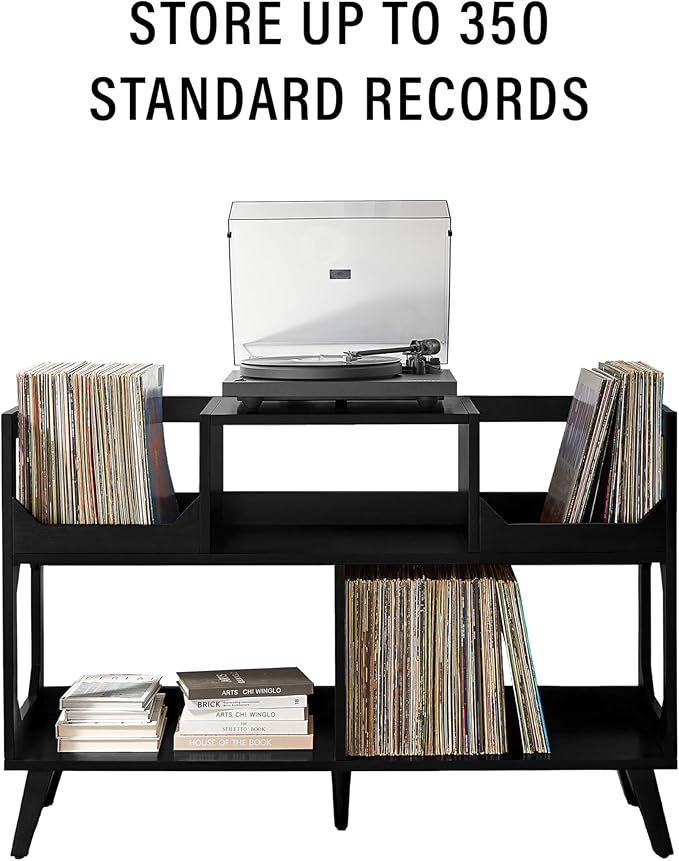 Crosley Furniture Asheville Mid-Century Modern Media Console Record Player Stand - Image 6