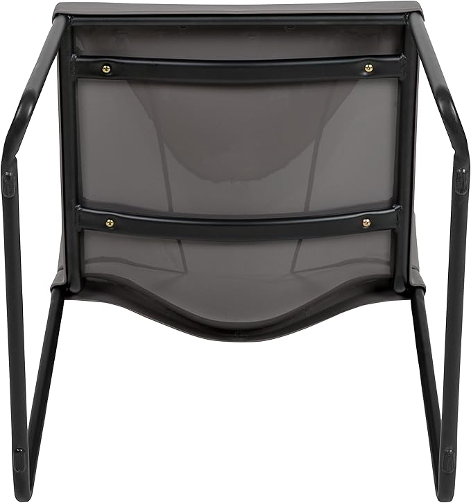 Flash Furniture HERCULES Series 880 lb. Capacity Gray Full Back Contoured Stack - Image 11