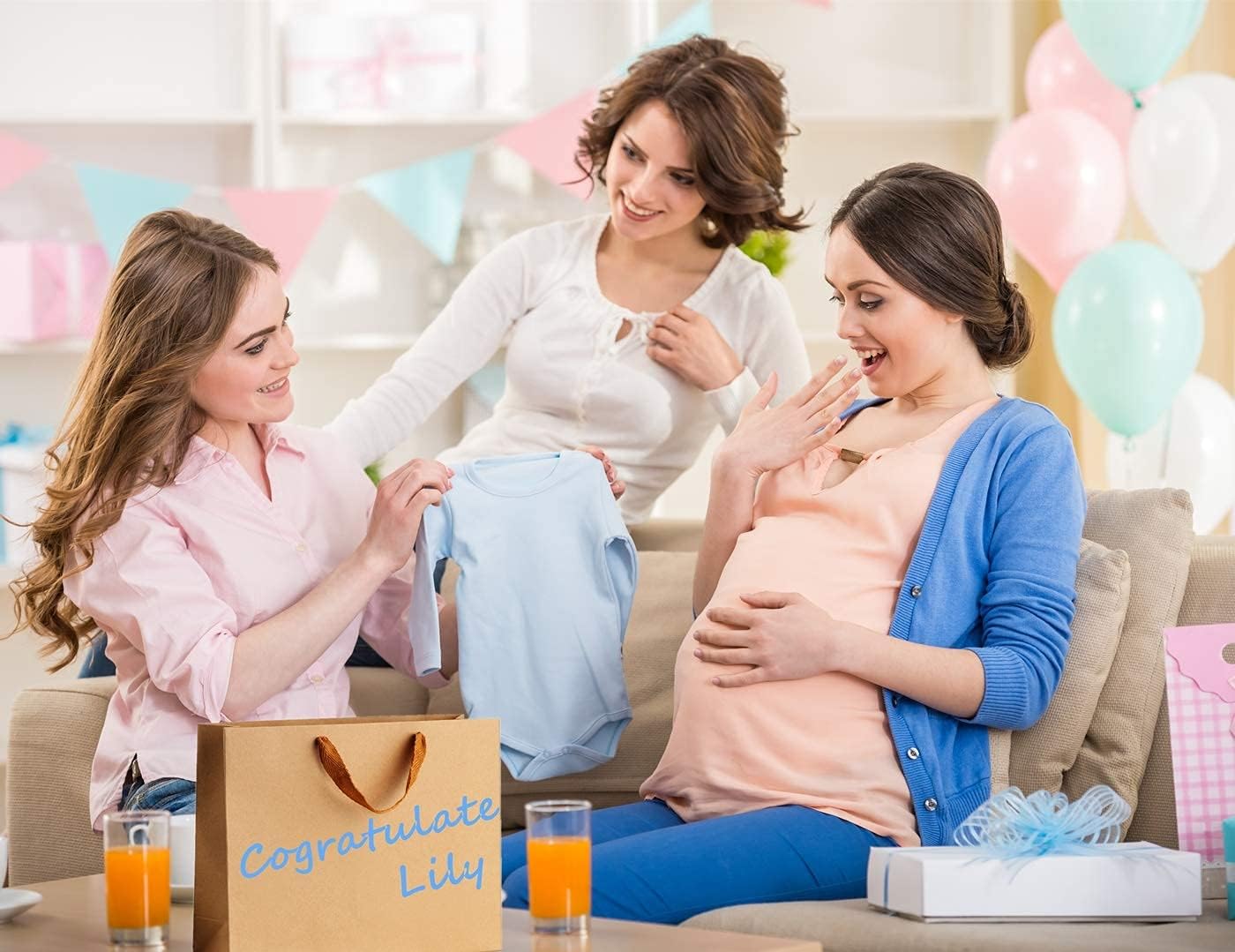 BagDream Paper Bags 10.6x3.1x8.3 25Pcs Gift Bags Heavy Duty Kraft Brown Gift Paper Bags with Handles Soft Cloth, Party Favor Bags, Shopping Bags, Retail Merchandise Bags, Wedding Party Gift Bags