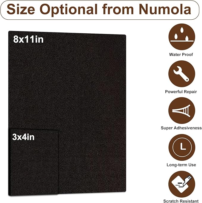 Numola Leather Repair Patch 8×11 inch Self-Adhesive Leather Repair Tape - Image 2