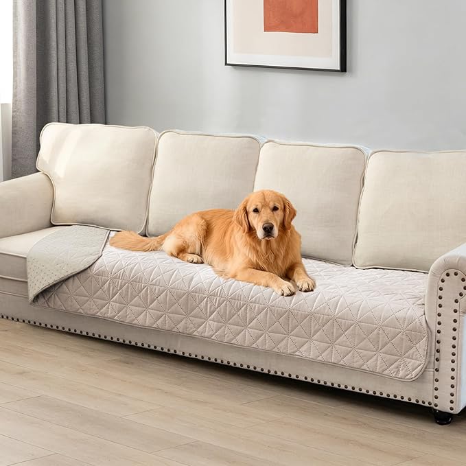 Ameritex Sofa Cover Waterproof for Seats Couch Cover for Dogs Pet Couch Cover - Image 5