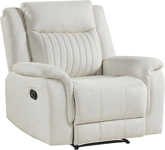 Lexicon Manual Recliner Chair, Polished Microfiber Reclining Sofa Chair - Image 10