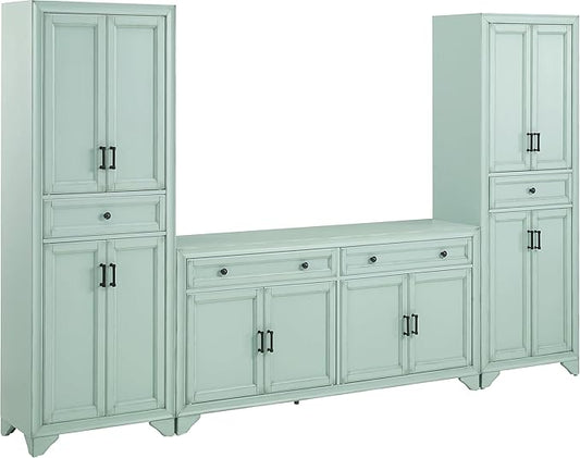 Crosley Furniture Tara 3-Piece Modern Farmhouse Sideboard Buffet Cabinet and by CrosleyFurniture