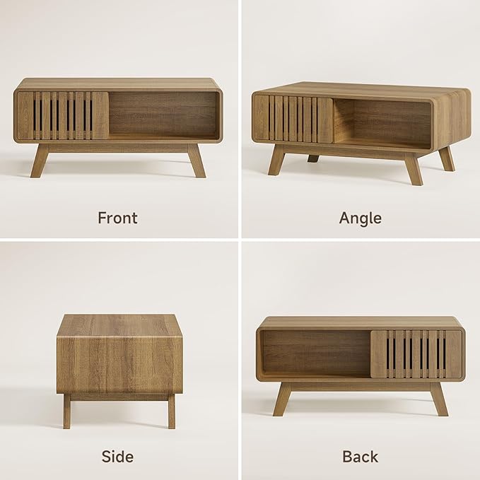 ONBRILL Coffee Table, Mid Century Modern Table - Image 9