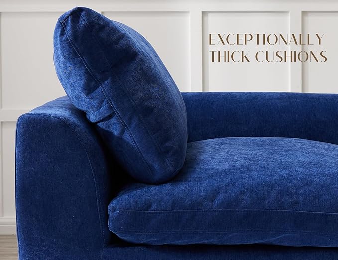 ohllob 140" U Shaped Couch, Cloud Sectional Couches - Image 4