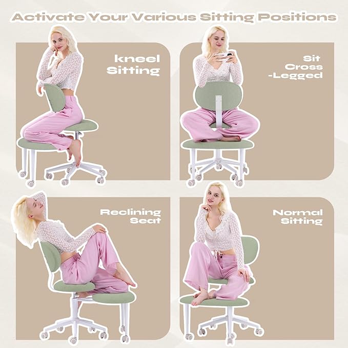Pinmoco Ergonomic Cross Legged Office Chair - Image 7