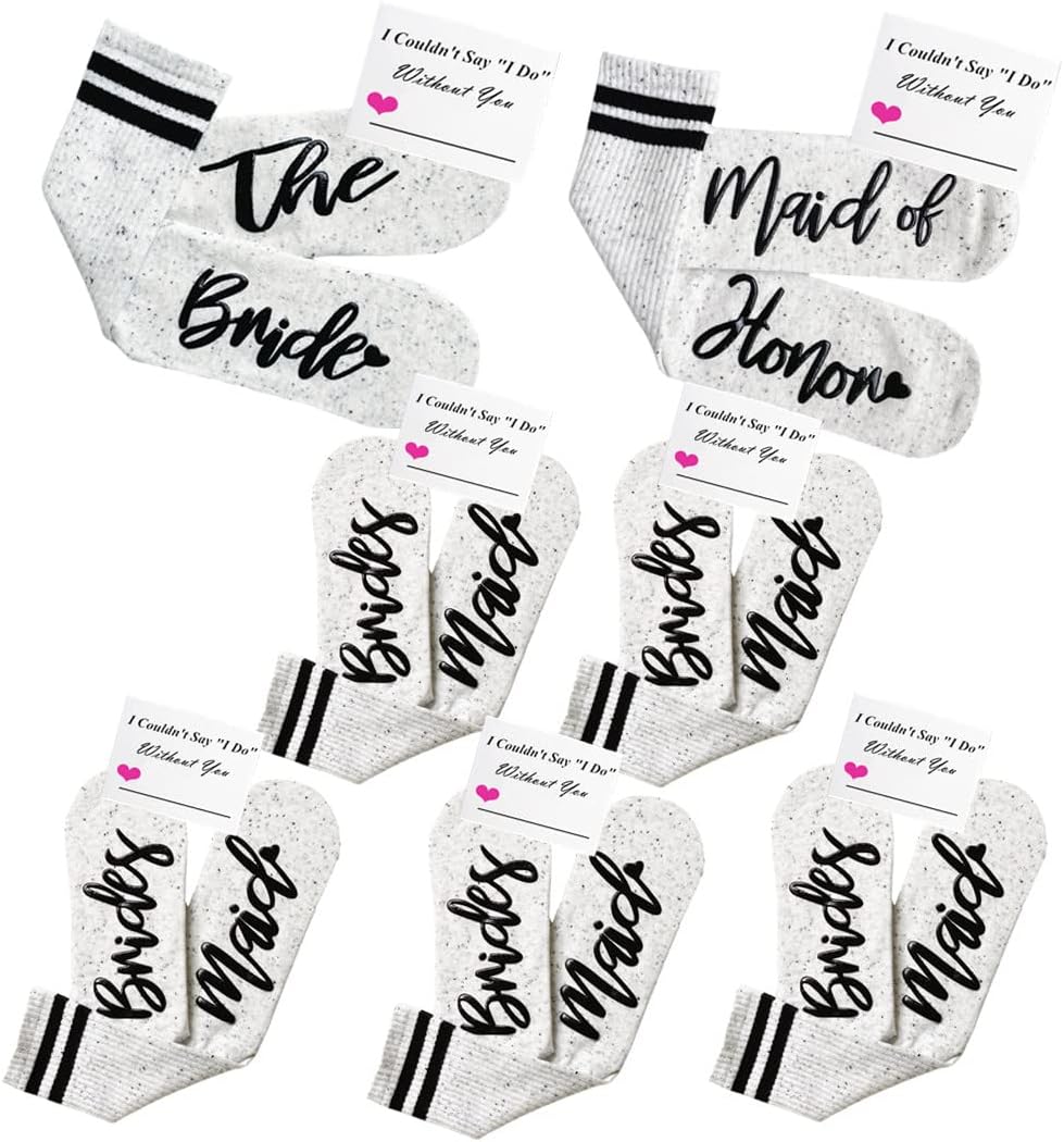 Bridesmaid Gifts For Women Wedding Gifts Proposal Set Bachelorette Party Favors Decorations Bride Socks…