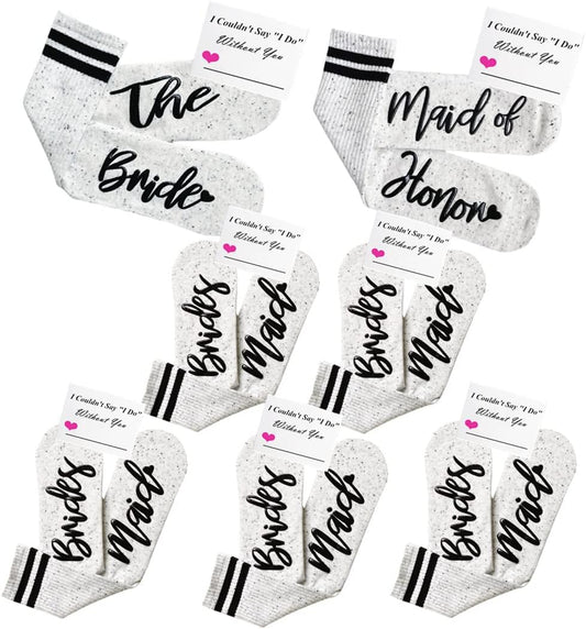 Bridesmaid Gifts For Women Wedding Gifts Proposal Set Bachelorette Party Favors Decorations Bride Socks…