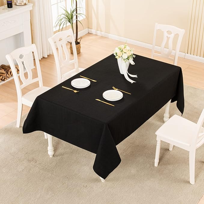 BALCONY & FALCON Small Square Tablecloth Washable Wrinkle Resistant and Water - Image 5