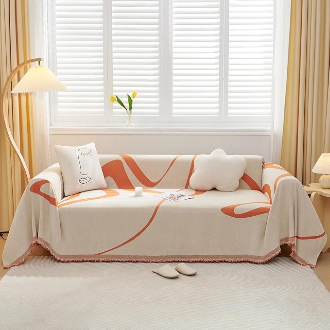 VClife Sofa Cover Washable Soft Plush Couch Cover by VCLIFE