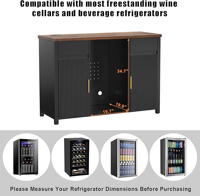GDLF Large Coffee Bar Cabinet - Image 4