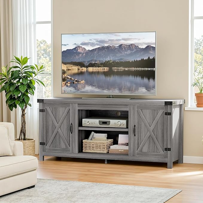 YESHOMY Modern Farmhouse TV Stand - Image 6