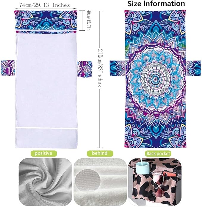 Irisbell Lounge Chair Towel Cover - Image 5