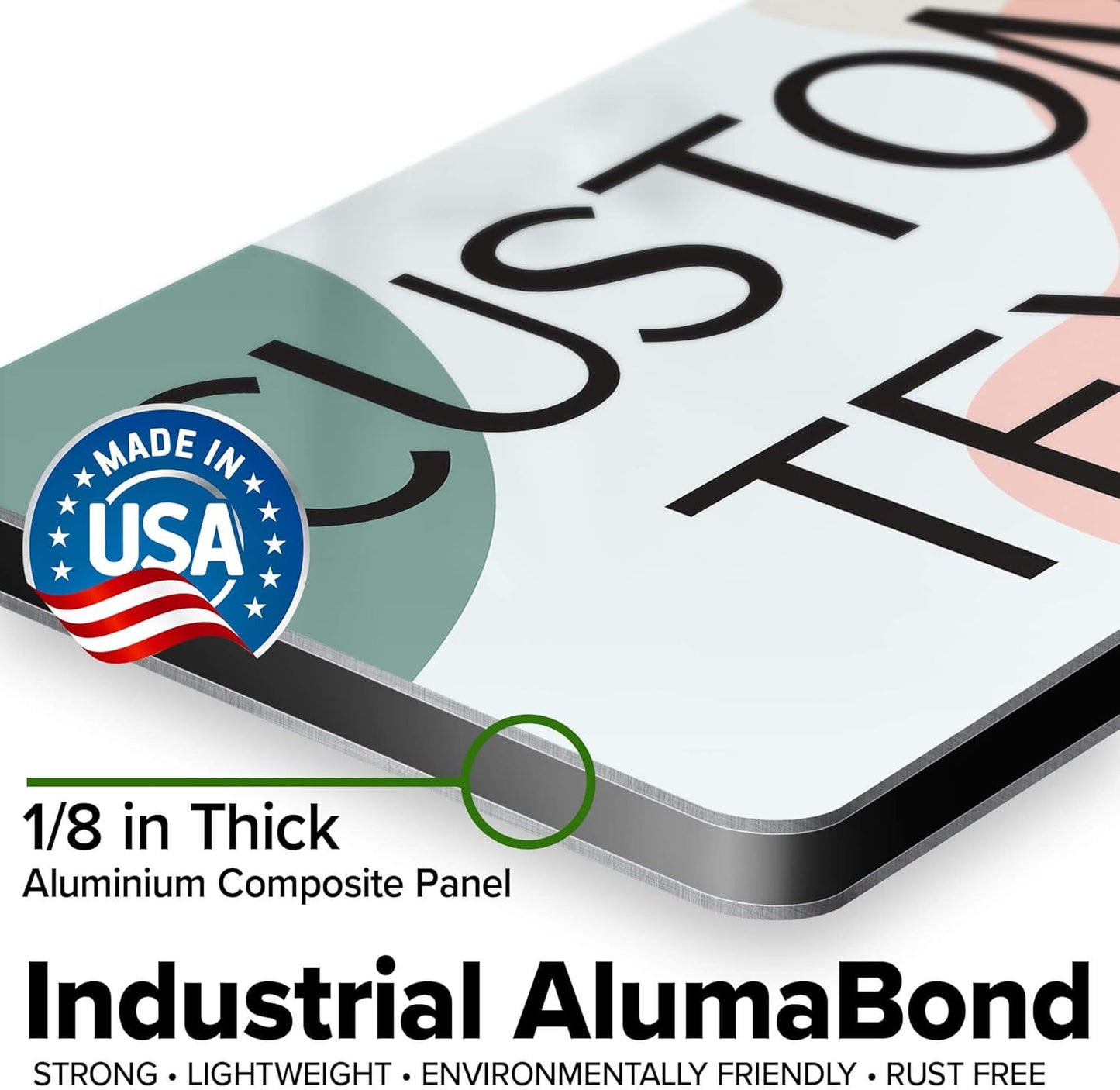 Custom Sign, Custom Street Sign, 11 Font Colors, 13 Font Styles, 4 Hole Options, 22 Sizes, 6x12 Inches, Rust Free DiBound, Fade Resistant, Made in USA by My Sign Center (Minimalist)