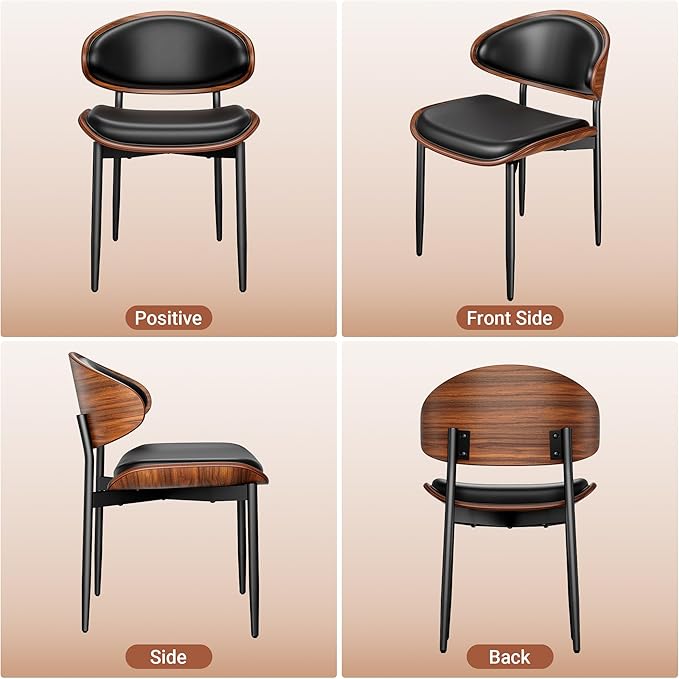 YaFiti Dining Chairs Set of 8, Dining Room and Kitchen Chairs, Mid Century - Image 4