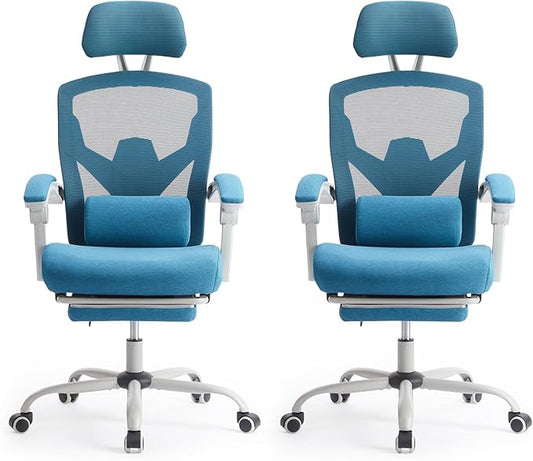 Sweetcrispy Office Computer Desk Chair Set of 2, Ergonomic High-Back Mesh by Sweetcrispy