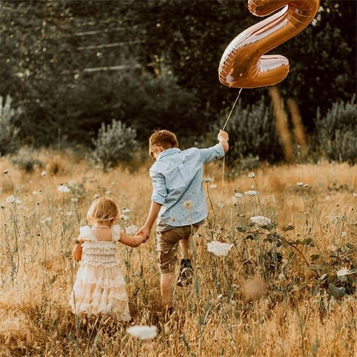 40 Inch Rose Gold Foil Balloon Number 2, Large Self Inflating Number Balloons 0-9 Digital Helium Balloons Set for Girls 2nd Birthday Women Anniversary New Year Baby Shower Party Decorations Supplies