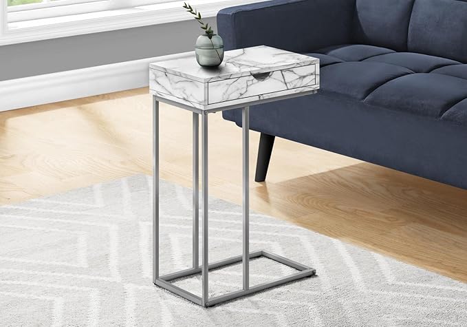Monarch Specialties I 3772 Accent Table, Storage Drawer, Living Room - Image 2