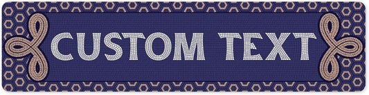 Custom Sign, Custom Street Sign, 11 Font Colors, 13 Font Styles, 4 Hole Options, 22 Sizes, 6x24 Inches, Rust Free DiBound, Fade Resistant, Made in USA by My Sign Center (Fauxsaic 1)