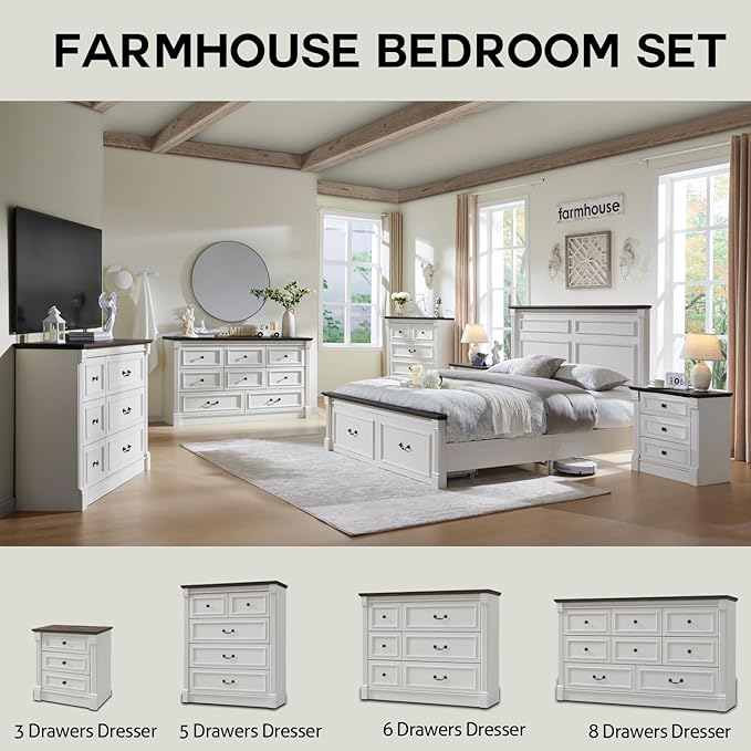 Aitjunz Farmhouse Queen Size Bed Frame - Image 6