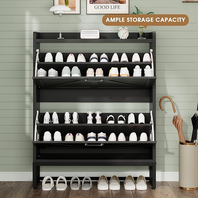 GRUSIGN Shoe Cabinet, Shoe Storage Cabinet - Image 3