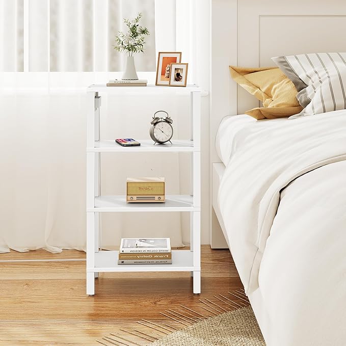 TUTOTAK Narrow Side Table with Charging Station, Small End Table with USB Ports - Image 7