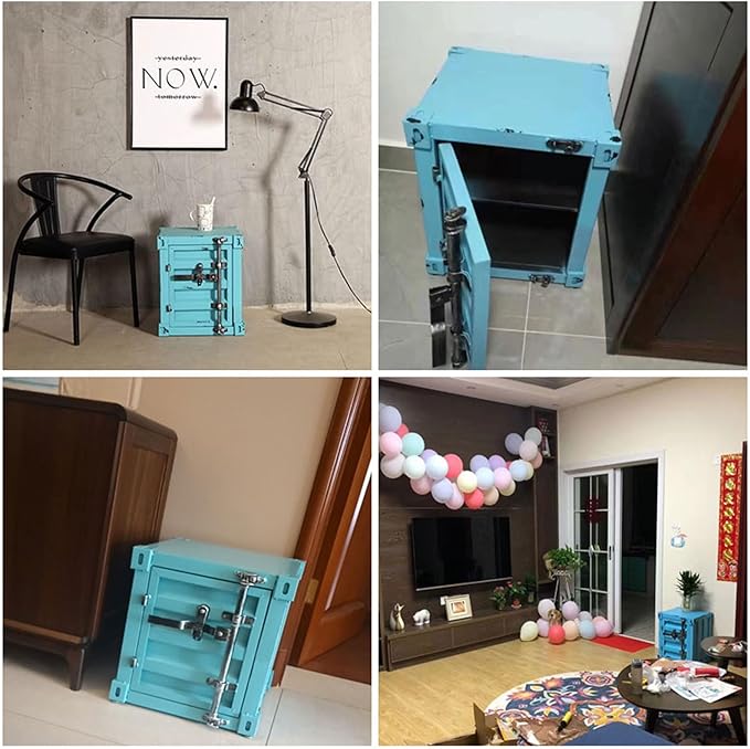 ZHAOYONGLI-End Tables Industrial Nightstand Table, New - Image 4
